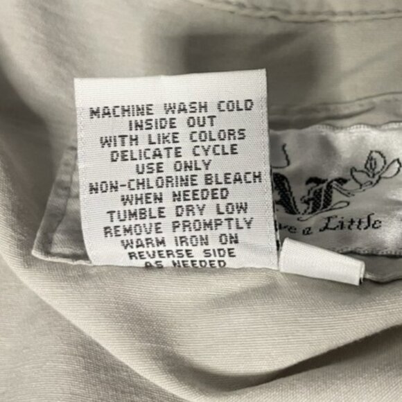 Live a Little Large Khaki Tan Stylish Coat Jacket Cotton Blend Peplum Detail - Picture 9 of 11